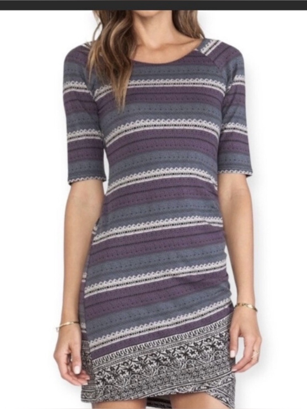 Free Ppl body con striped mini dress size small